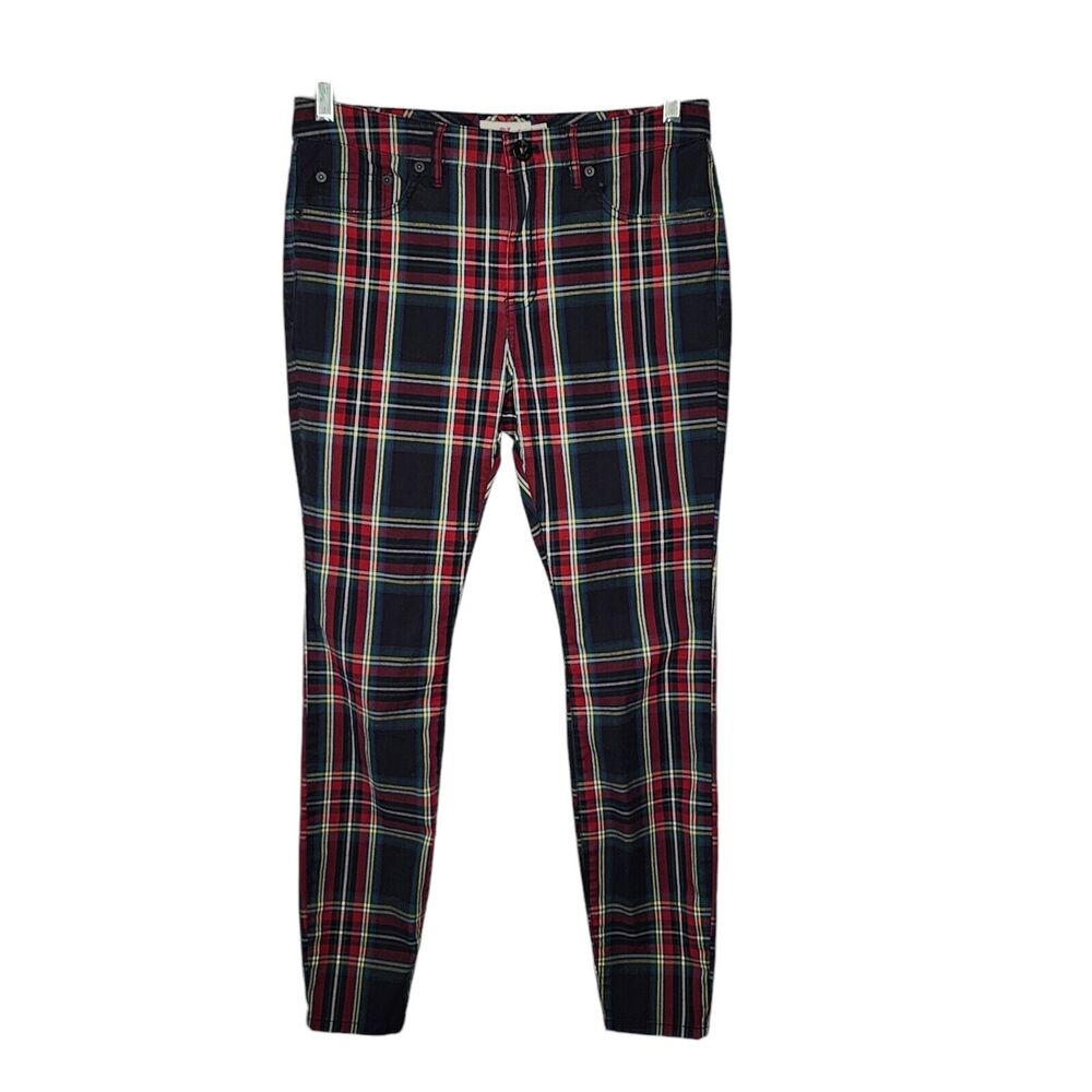 Vineyard Vines Women’s Tartan Plaid Holiday Party Jeans Pants Size 6